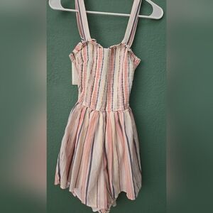 Hollister striped romper